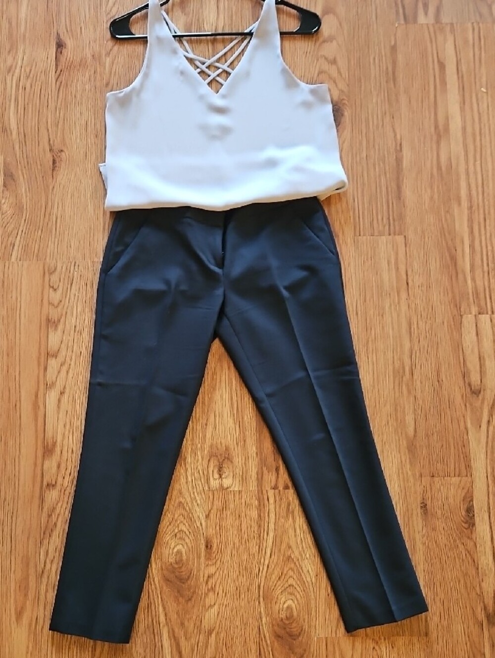 Amanda & Chelsea Navy Crop Dress Pants